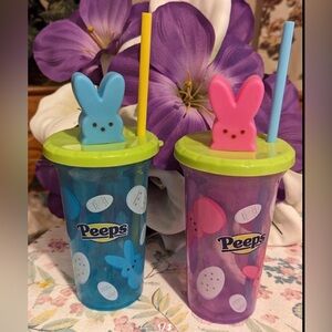 NEW Easter Set of 2 Peeps tumblers